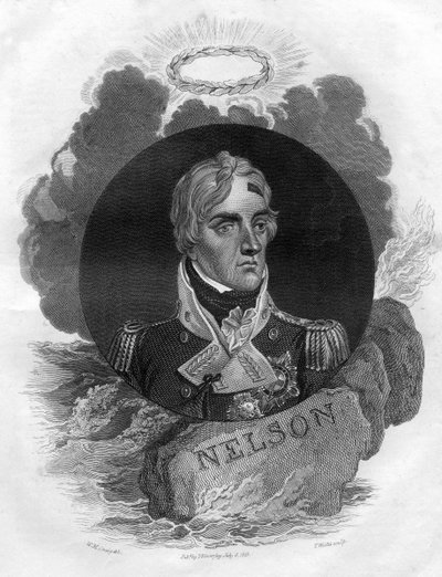 Lord Horatio Nelson, comandante naval inglés, 1816 de T. Wallis