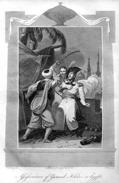 El asesinato del General Kléber en Egipto, 1816 de T. Wallis