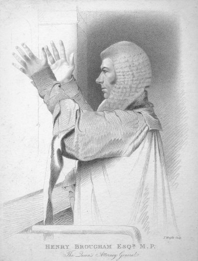 Henry Brougham Esq., M.P., el Fiscal General de la Reina de T. Wright