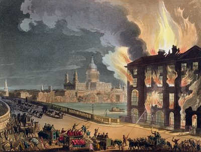 Incendio en Albion Mill, Puente de Blackfriars, de 