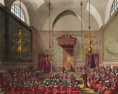 Casa de los Lores de T. and Pugin A.C. Rowlandson