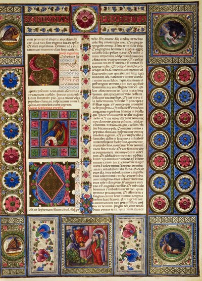 Incipit del Libro de Miqueas, del Volumen II de la Biblia de Borso d