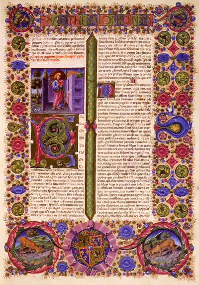 Primera carta de Pablo a los Tesalonicenses, del Volumen II de la Biblia de Borso d