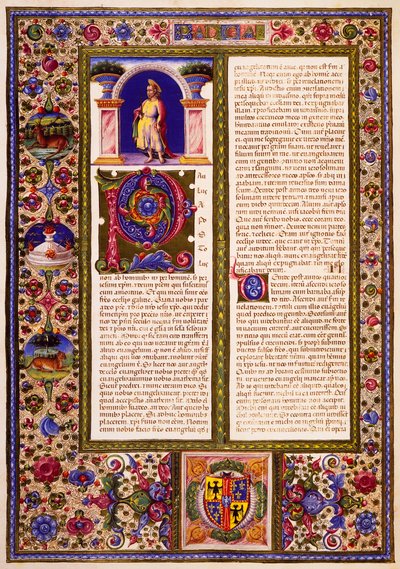 Carta de Pablo a los Gálatas, del Volumen II de la Biblia de Borso d