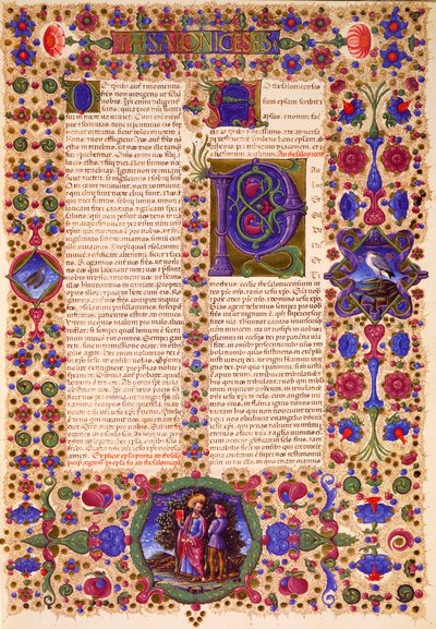 Segunda carta de Pablo a los Tesalonicenses, del Volumen II de la Biblia de Borso d
