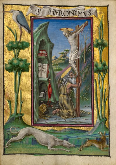 San Jerónimo en el desierto de Taddeo Crivelli