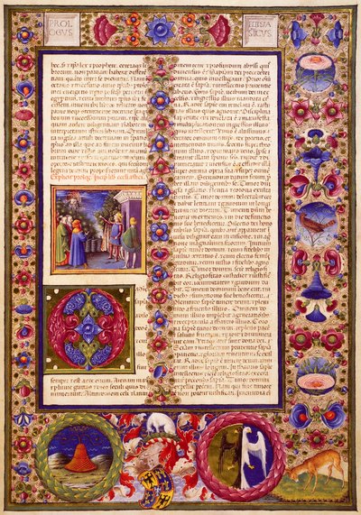 El Libro de Sirach, del Volumen I de la Biblia de Borso d