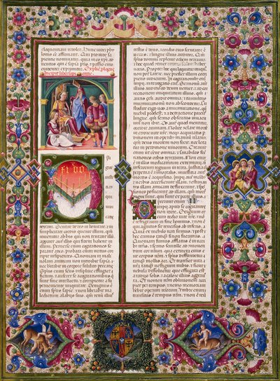 El Libro de la Sabiduría, del Volumen I de la Biblia de Borso d
