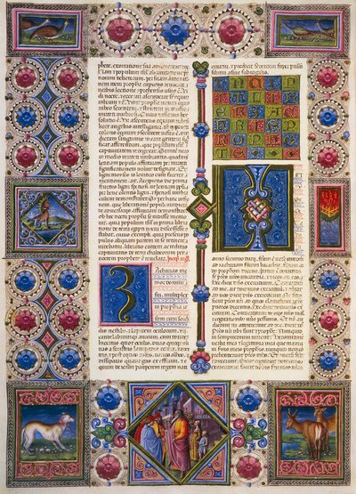El Libro de Zacarías, del Volumen II de la Biblia de Borso d