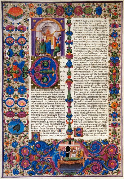El libro del Éxodo, del primer volumen de la Biblia de Borso d