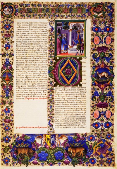 El segundo Libro de Crónicas, del Volumen I de la Biblia de Borso d