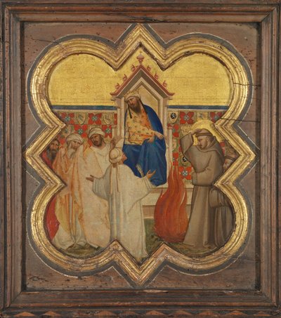 Feuerprobe vor dem Sultan de Taddeo Gaddi