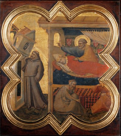 Vida de San Francisco: El sueño de Inocencio III de Taddeo Gaddi