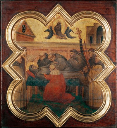 Vida de San Francisco: la muerte del santo de Taddeo Gaddi