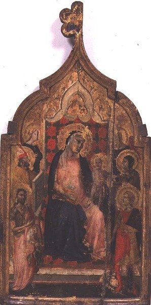 Madonna y Niño con Santos de Taddeo Gaddi