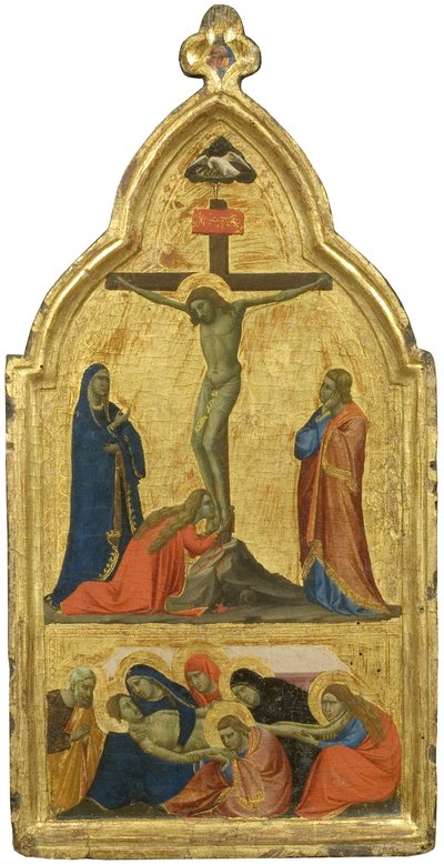 La Crucifixión y el Llanto de Taddeo Gaddi