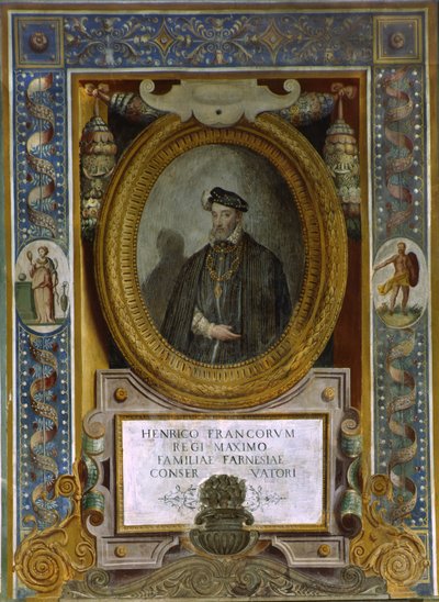 Retrato de Enrique II de Francia de Taddeo Zuccari