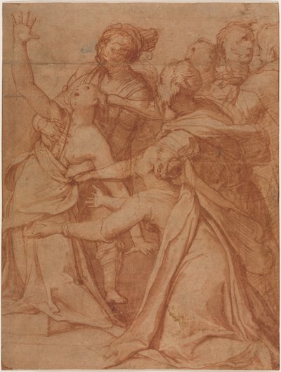 Un milagro de San Felipe Benizi: La curación de una mujer endemoniada, c. 1557 de Taddeo Zuccari