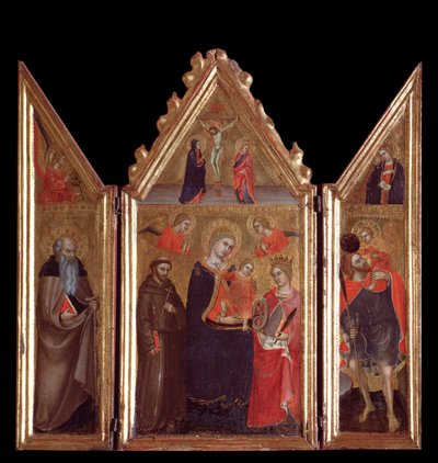 Virgen con niño y santos de Taddeo di Bartolo
