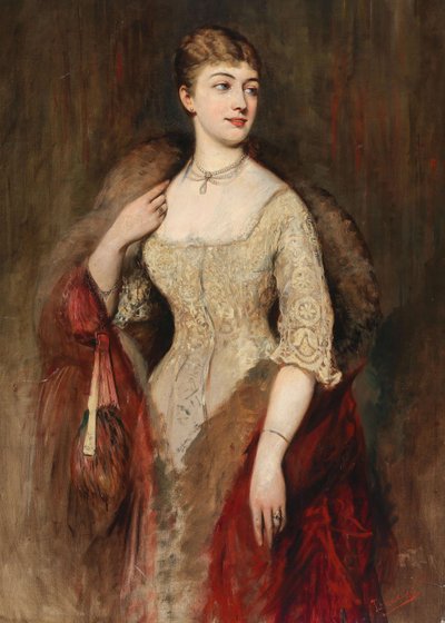 Retrato de la cantante Joséphine de Reszke de Tadeusz Ajdukiewicz