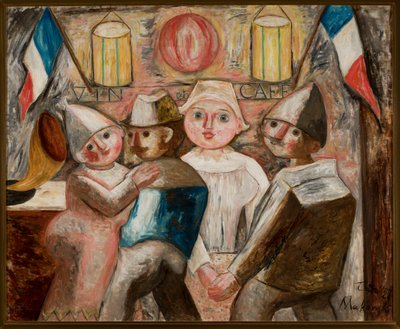 14 de julio en el campo de Tadeusz Makowski