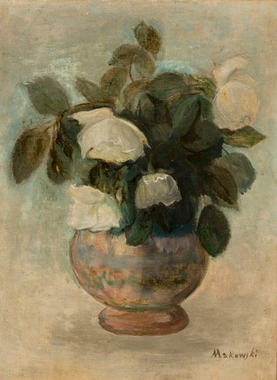 Rosas blancas de Tadeusz Makowski