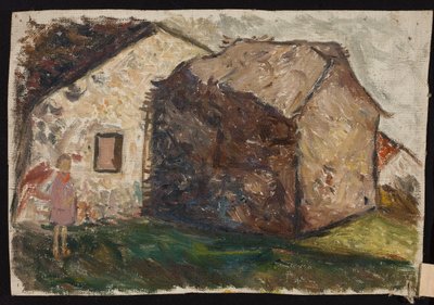 Niña delante de la casa de Tadeusz Makowski