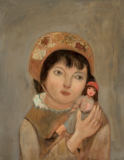 Niña con una muñeca de Tadeusz Makowski