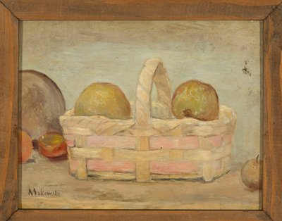 Manzanas en una cesta de Tadeusz Makowski