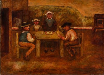 Comida de los campesinos de Tadeusz Makowski
