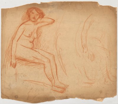 Studie einer sitzenden Frau de Tadeusz Makowski