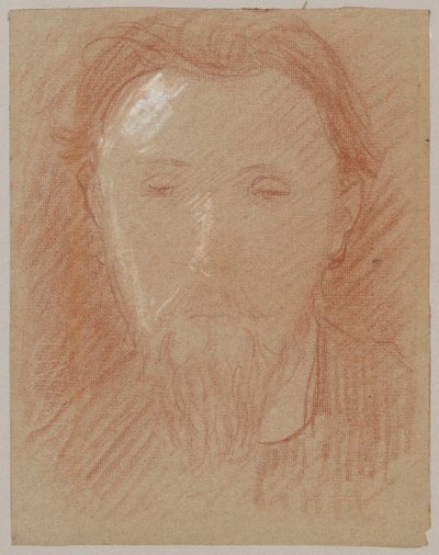 Estudio de retrato de un joven con barba de Tadeusz Makowski