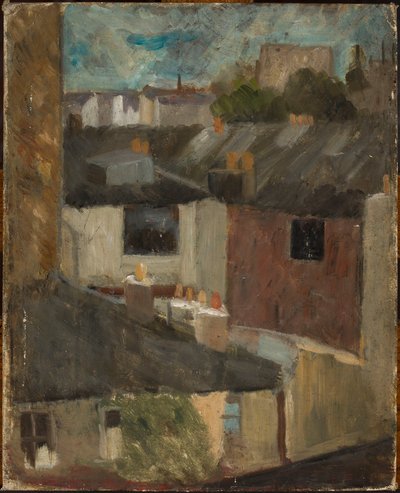 Vista a través de la ventana del estudio de Tadeusz Makowski