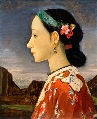 Perfil de una Mujer de Takeji Fujishima