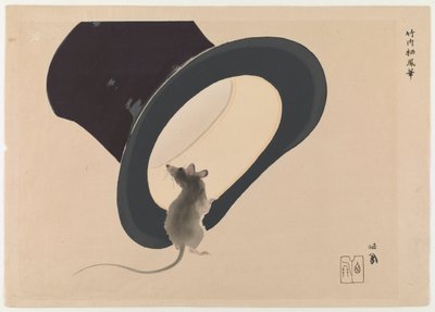 Ratón y Sombrero de Takeuchi Seiho