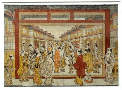 Vista en perspectiva de Nakano-Cho de Tanaka Masunobu