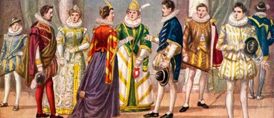 Vestido italiano del siglo XVI de Tancredi Scarpelli