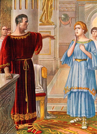 Augusto castigando a su hija Julia de Tancredi Scarpelli