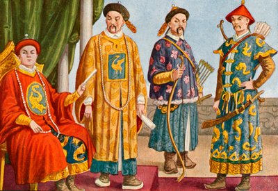 Trajes chinos - Emperador, Mandarín y Mandarín Militar de Tancredi Scarpelli