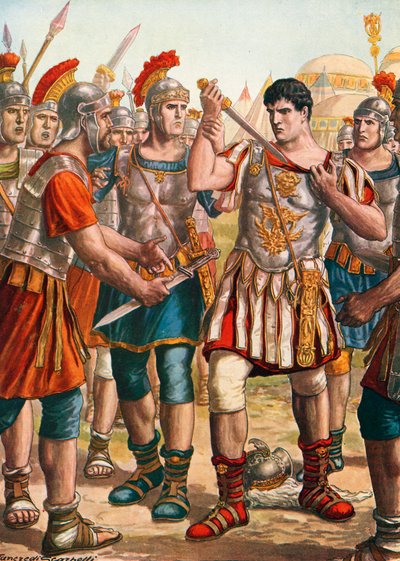 Germanicus ofreciendo suicidarse de Tancredi Scarpelli