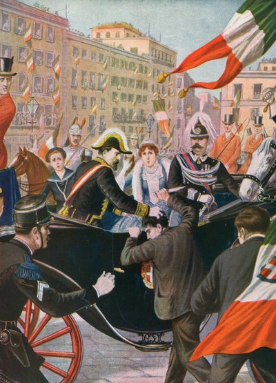 Giovanni Passanante intenta asesinar al rey Umberto I de Tancredi Scarpelli