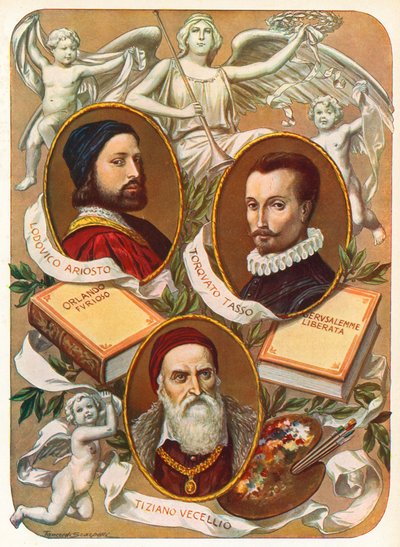 Glorias del arte y la literatura italiana de Tancredi Scarpelli