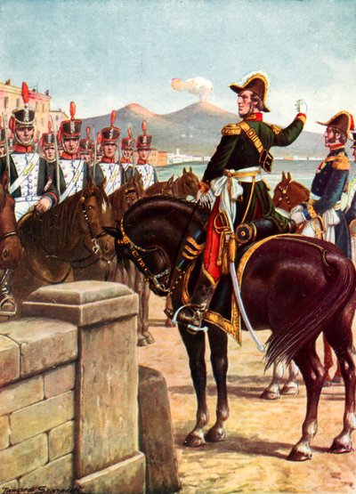 Guglielmo Pepe en el Ponte della Maddalena en Nápoles de Tancredi Scarpelli