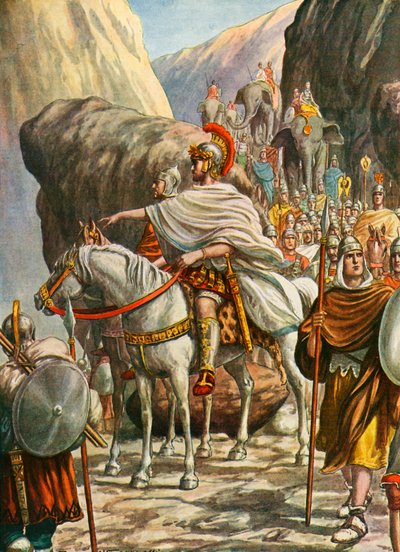 Aníbal cruzando los Alpes de Tancredi Scarpelli