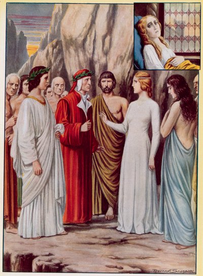 Ilustración para la Divina Comedia de Dante de Tancredi Scarpelli