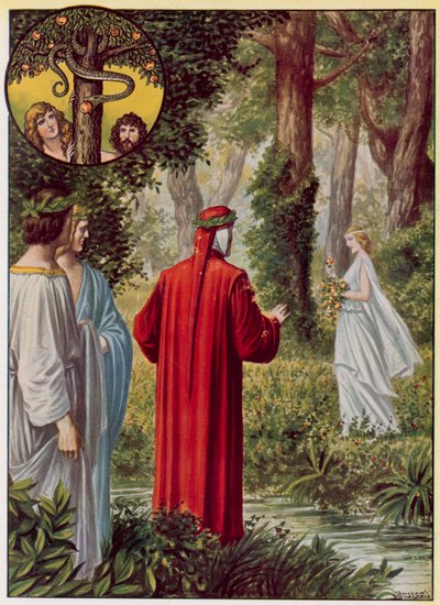 Ilustración para La Divina Comedia de Dante de Tancredi Scarpelli