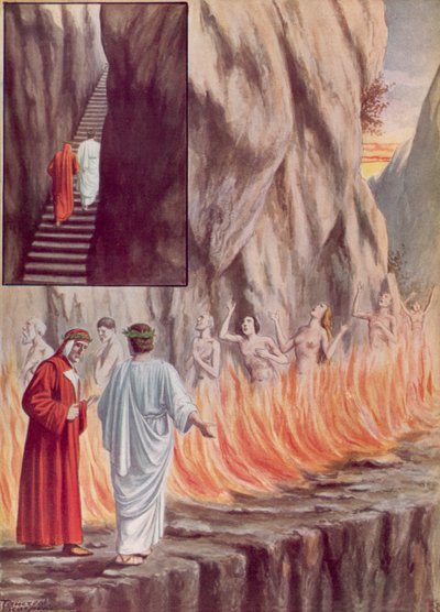Ilustración para la Divina Comedia de Dante de Tancredi Scarpelli