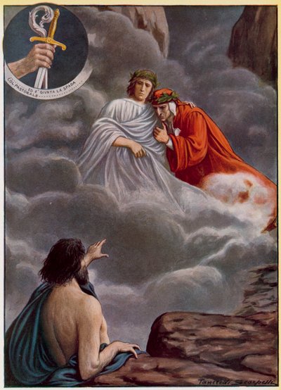Ilustración para la Divina Comedia de Dante de Tancredi Scarpelli