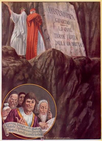 Ilustración para la Divina Comedia de Dante de Tancredi Scarpelli