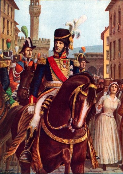 Joachim Murat entrando en Florencia, 19 de enero de 1801 de Tancredi Scarpelli